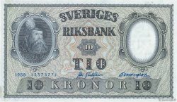10 Kronor SUÈDE  1958 P.43f fST