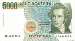 5000 Lire ITALY  1985 P.111c UNC