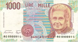 1000 Lire ITALIA  1990 P.114a MB