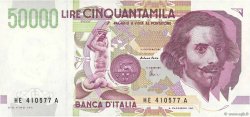 50000 Lire ITALY  1992 P.116c UNC-