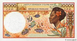 10000 Francs POLYNESIA, FRENCH OVERSEAS TERRITORIES  1986 P.04a XF