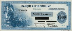 1000 Francs NOUVELLE CALÉDONIE  1944 P.47b VF