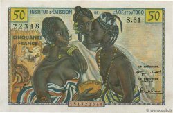 50 Francs FRENCH WEST AFRICA  1956 P.45 SPL