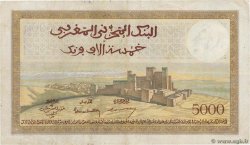 5000 Francs MARUECOS  1950 P.23c MBC