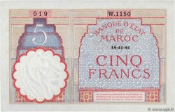 5 Francs MAROC  1941 P.23Ab SPL+