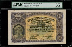 1000 Francs SUISSE  1931 P.37c VF