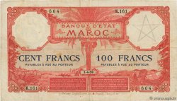 100 Francs MOROCCO  1926 P.14 F+