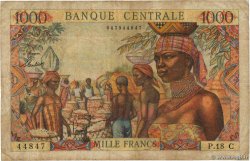 1000 Francs EQUATORIAL AFRICAN STATES (FRENCH)  1963 P.05c MB