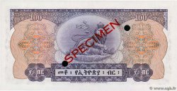 100 Dollars Spécimen ÉTHIOPIE  1961 P.23s NEUF