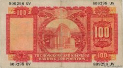 100 Dollars HONG KONG  1967 P.183b TB