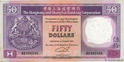 50 Dollars HONG KONG  1990 P.193c BB