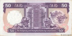 50 Dollars HONG KONG  1990 P.193c BB