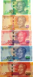 Lot de 5 billets du 10 au 200 Rand  Lot SUDAFRICA  2018 P.LOT FDC