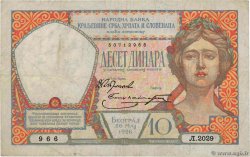 10 Dinara YUGOSLAVIA  1926 P.025 MB