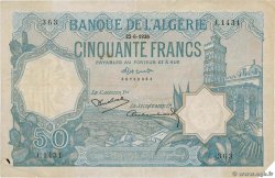 50 Francs ALGERIEN  1928 P.080a fSS