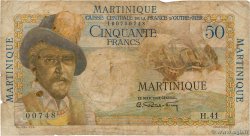 50 Francs Belain d&nbsp;Esnambuc MARTINIQUE  1946 P.30a