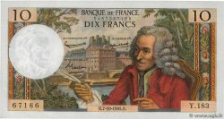 10 Francs VOLTAIRE FRANCE  1965 F.62.16 XF+