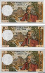 10 Francs VOLTAIRE Consécutifs FRANCIA  1967 F.62.26