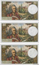 10 Francs VOLTAIRE Consécutifs FRANCE  1967 F.62.26 XF