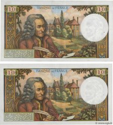 10 Francs VOLTAIRE Lot FRANCE  1967 F.62.29 VF+