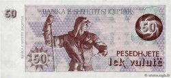 50 Lek Valutë ALBANIA  1992 P.50b FDC