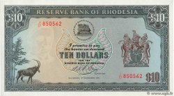 10 Dollars RHODÉSIE  1975 P.33i