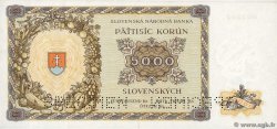 5000 Korun Spécimen SLOVACCHIA  1944 P.14s AU