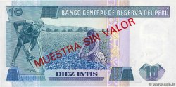 10 Intis Spécimen PERú  1985 P.128s FDC