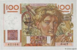 100 Francs JEUNE PAYSAN FRANCE  1951 F.28.30 SPL+