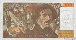 100 Francs DELACROIX modifié FRANCE  1978 F.69.01c VF-