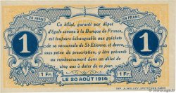 1 Franc Annulé FRANCE régionalisme et divers Saint-Étienne 1914 JP.114.02 TTB+