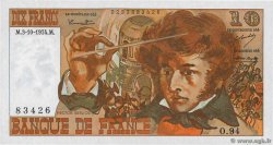 10 Francs BERLIOZ FRANCE  1974 F.63.07a