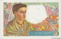 5 Francs BERGER FRANCE  1943 F.05.05 NEUF