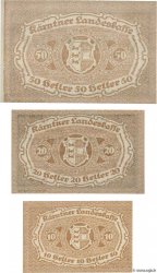 10,20 et 50 Heller Lot AUTRICHE  1920 PS.106, PS.107 et PS.108 NEUF