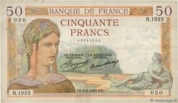 50 Francs CÉRÈS FRANCE  1935 F.17.10