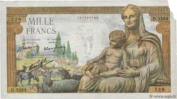1000 Francs DÉESSE DÉMÉTER FRANCE  1943 F.40.23 F