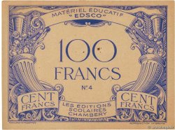 100 Francs Scolaire FRANCE Regionalismus und verschiedenen  1940  VZ