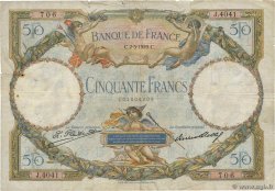 50 Francs LUC OLIVIER MERSON FRANCE  1929 F.15.03