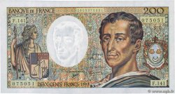 200 Francs MONTESQUIEU  FRANCIA  1992 F.70.12c