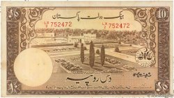 10 Rupees PAKISTAN  1953 P.13 BB