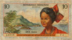 10 Francs FRENCH ANTILLES  1964 P.08a B