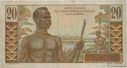 20 Francs Émile Gentil AFRIQUE ÉQUATORIALE FRANÇAISE  1957 P.30 F