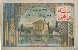 100 Dirhams sur 10000 Francs MARUECOS  1954 P.52 BC
