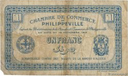 1 Franc ALGÉRIE Philippeville 1914 JP.142.04 TB