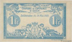 1 Franc ALGERIA Oran 1915 JP.141.02 q.FDC