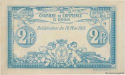 2 Francs ALGÉRIE Oran 1915 JP.141.03 SPL+