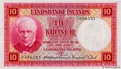 10 Kronur ISLANDA  1948 P.33a AU