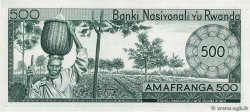 500 Francs RWANDA  1974 P.11a AU