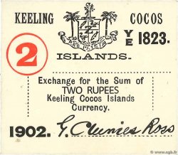 2 Rupee ÎLES KEELING COCOS  1902 PS.127 SPL