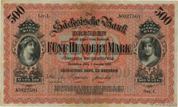 500 Mark DEUTSCHLAND Dresden 1911 PS.0953b fSS